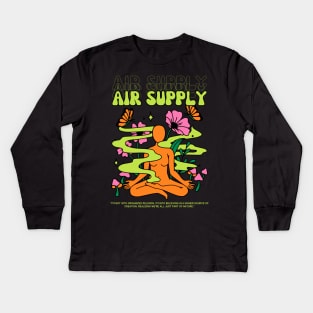 Air Supply // Yoga Kids Long Sleeve T-Shirt